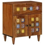 vidaXL Nachttisch Braun 50 x 33 x 60 cm Massivholz Mango