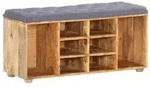 vidaXL Flurbank 100&times;35&times;47 cm Mango Massivholz