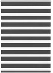 vidaXL Zebrarollo Schwarz 110x100 cm Stoffbreite 105,9 cm Polyester
