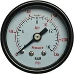 Aerotec Manometer R&uuml;ckseite Au&szlig;engewinde 1/4 (9415451)