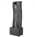 VEVOR Gartenbrunnen f&uuml;r drau_en, 98 cm H&ouml;he, moderner Wasserfall, mit