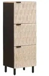 vidaXL Highboard mit T&uuml;r Wei&szlig;e gewaschene Oberfl&auml;che 40 x 33 x 110 cm