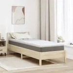 vidaXL Kokosnuss Topper Wei&szlig; 80 x 200 cm Jacquard-Stoff
