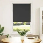vidaXL Verdunkelungsrollo Schwarz 85x150 cm Stoffbreite 80,7 cm