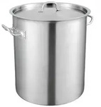 VEVOR Kochtopf 39,7 L Edelstahl, 350 x 410 mm Gro_volumiger Suppentopf