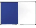 Kombitafel Maya Filz/Whiteboard magnetisch 180x90cm blau