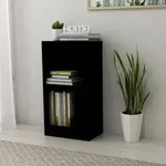 vidaXL B&uuml;cherregal Schwarz 40x24x75 cm Holzwerkstoff
