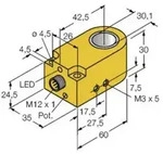 Turck Induktiver Sensor PNP, Schlie&szlig;er BI30R-W30-DAP6X-H1141
