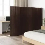 vidaXL Paravent Dunkelbraun 165x600 cm Bambus