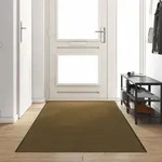 vidaXL Fu&szlig;matte Waschbar Braun 120x400 cm
