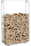vidaXL Kaminholzregal 100x25x150 cm Stahl verzinkt