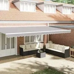 vidaXL Markisenvolant f&uuml;r 6 m Rahmen Hellgrau 5,8x0,2 m