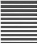 vidaXL Zebrarollo Schwarz 125x100 cm Stoffbreite 120,9 cm Polyester