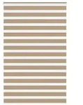 vidaXL Zebrarollo Sandbraun 150x200 cm Stoffbreite 145,9 cm Polyester