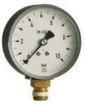Afriso Rohrfedermanometer RF 80 radial 10 bar, Geh&auml;use-d 80 mm