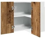 vidaXL Eck-H&auml;ngeschrank Lyon Altholz-Optik 57x57x60 cm Holzwerkstoff