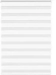 vidaXL Zebrarollo Wei&szlig; 115x100 cm Stoffbreite 110,9 cm Polyester
