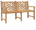 vidaXL Gartenbank 150 x 60 x 90 cm Massivholz Teak