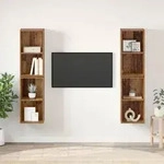 vidaXL Wand TV Schrank 4 pcs Altes Holz 37 x 37 x 72 cm Holzwerkstoff