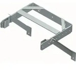 Wandhalter U-B&uuml;gel G.13,8kg Stahl verz. verstellbar f.Wandabstand 400-600mm
