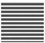vidaXL Zebrarollo Schwarz 155x150 cm Stoffbreite 150,9 cm Polyester