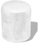 vidaXL Hocker/Beistelltisch aus geh&auml;mmertem Aluminium Silbern