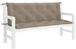 vidaXL Gartenbank-Auflage Taupe 150x(50+50)x7 cm Oxford-Gewebe