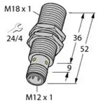 Turck Induktiver Sensor b&uuml;ndig PNP, Schlie&szlig;er BI8U-EM18WD-AP6X-H1141