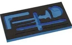 Werkzeugmodul Leereinlage 1/3-Modul 2000 871 252 6-tlg.TECWERK