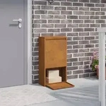 vidaXL Paketeinwurfbox 44x22x82 cm Verwitterter Stahl