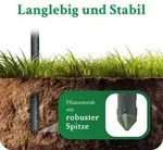 Novatool 5 Pflanzst&auml;be 60 cm gr&uuml;n 8 mm Durchmesser Rankst&auml;be aus