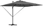 vidaXL Sonnenschirm mit LED-Lichtleisten Anthrazit 286 x 284 x 270 cm