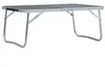 vidaXL Klappbarer Campingtisch Grau Aluminium 60 x 40 cm