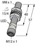 Turck Induktiver Sensor b&uuml;ndig PNP, Schlie&szlig;er BI2-EG08-AP6X-H1341