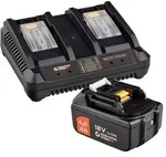 WS24 Akku Starter-Set 18 V / 1x 4,0 Ah Akku + Doppelschnellladeger&auml;t