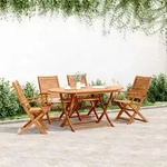 vidaXL Gartenst&uuml;hle 4 Stk. Klappbar 57x66x95 cm Massivholz Akazie