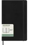 Wochenkalender 12 Monate Large A5 1 Woche/Seiten horizontal weicher Einband schwarz