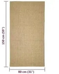 vidaXL Sisalteppich f&uuml;r Kratzbaum 80x150 cm