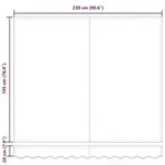 vidaXL Markisenrahmen Bordeauxrot 250 x 200 cm
