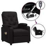 vidaXL Massagesessel Elektrisch Schwarz Kunstleder