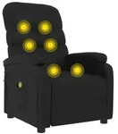 vidaXL Massagesessel Schwarz Kunstleder