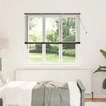 vidaXL Balkenjalousien Schwarz 175 x 150 cm Aluminium