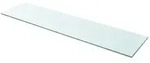 vidaXL Regalboden Glas Transparent 100x25 cm