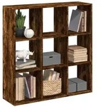 vidaXL Raumteiler-B&uuml;cherregal R&auml;uchereiche 102x29x103,5 cm