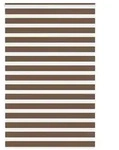 vidaXL Zebrarollo Braun 140x200 cm Stoffbreite 135,9 cm Polyester