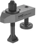 Spanneisen abgeschr&auml;gt mit verstellbarer St&uuml;tzschraube 70284 a 14 mm h 10 -...