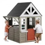 VEVOR Holzspielhaus Kinderspielhaus, Gartenhaus f&uuml;r Kinder ab 2 Jahren,