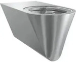 KWC AR T-WC, HEAVY DUTY, Edst., Hw.-Mont., 360x350x700 mm, barrierefrei, ohne Sitz