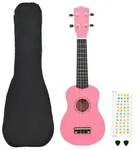 "vidaXL Sopran-Ukulele-Set mit Tasche f&uuml;r Kinder Rosa 23""