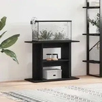 vidaXL Aquariumst&auml;nder Schwarz Eichen-Optik 80x35x60 cm Holzwerkstoff